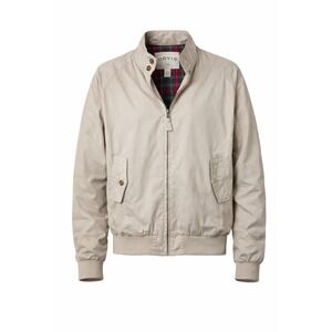 Orvis Mens Harrington Jacket Tan Khaki Plaid Lined Full Zip L eclectic grandpa